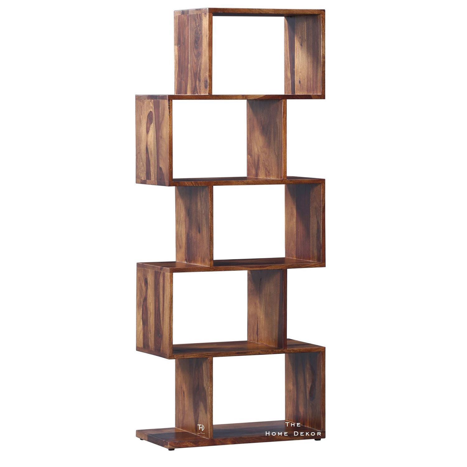 Buy Zag Bookcase Walnut Online in India | The Home Dekor